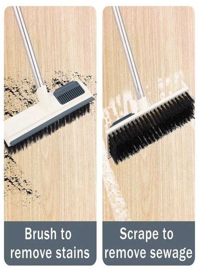 Whixant Grout Brush with Long Handle - Shower Floor Tile & Tub Scrubber Cleaning Brush and Scraper - Extendable 3-in-1 Large Stiff Bristles Scrub Cleaner for Kitchen, Bathroom, Swimming Pool - Image 4